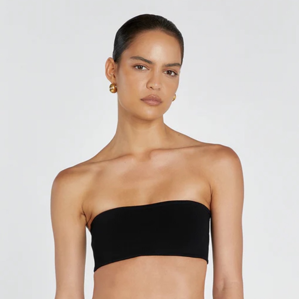 DISSH Black Bandeau Top